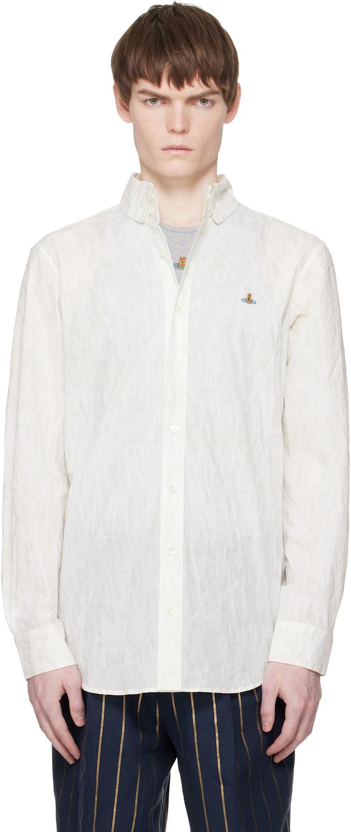 Off-White 2 Button Krall Shirt by VIVIENNE WESTWOOD