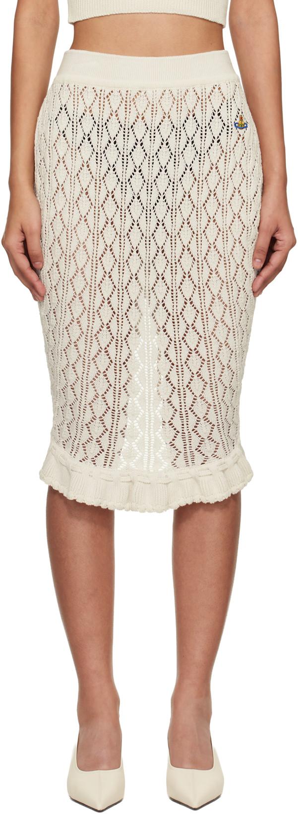Off-White Ella Midi Skirt by VIVIENNE WESTWOOD