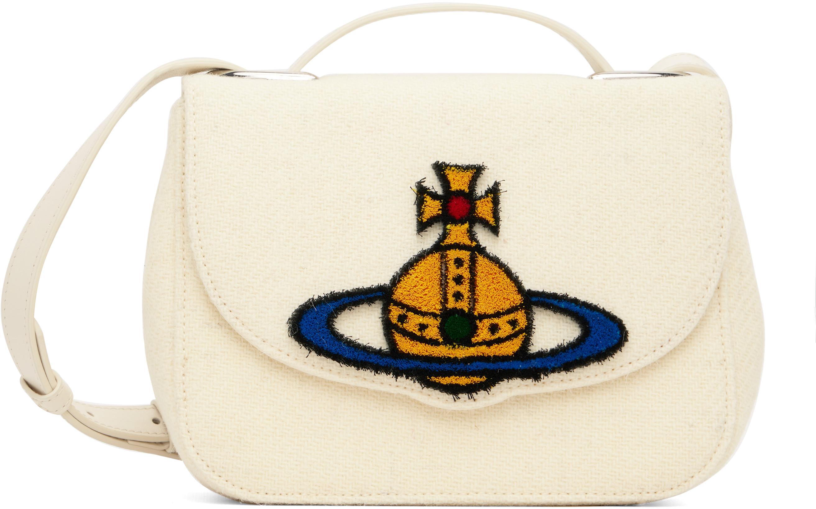 Off-White Linda Medium Crossbody Bag by VIVIENNE WESTWOOD