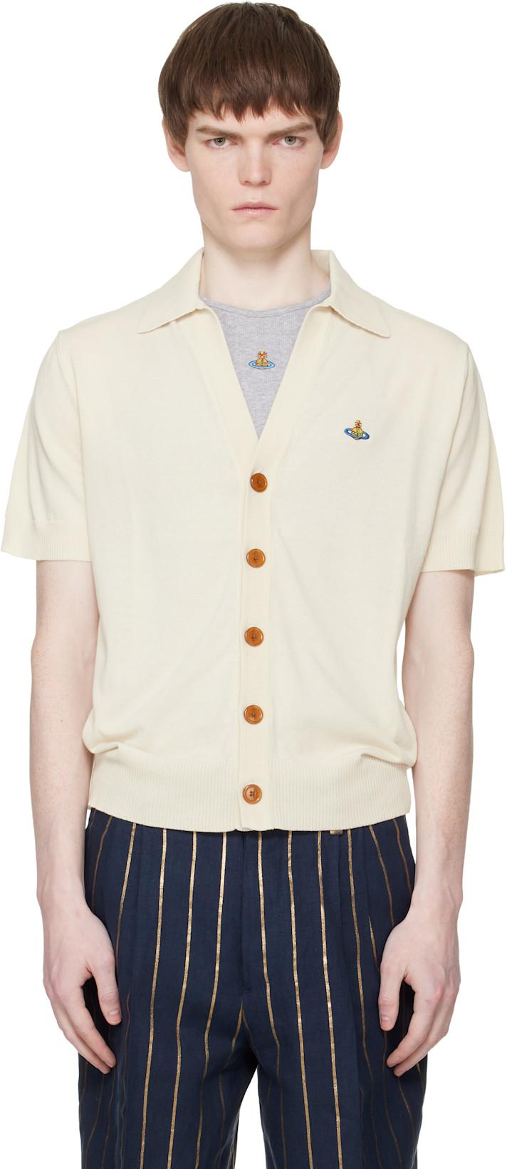 Off-White Polo Cardigan by VIVIENNE WESTWOOD