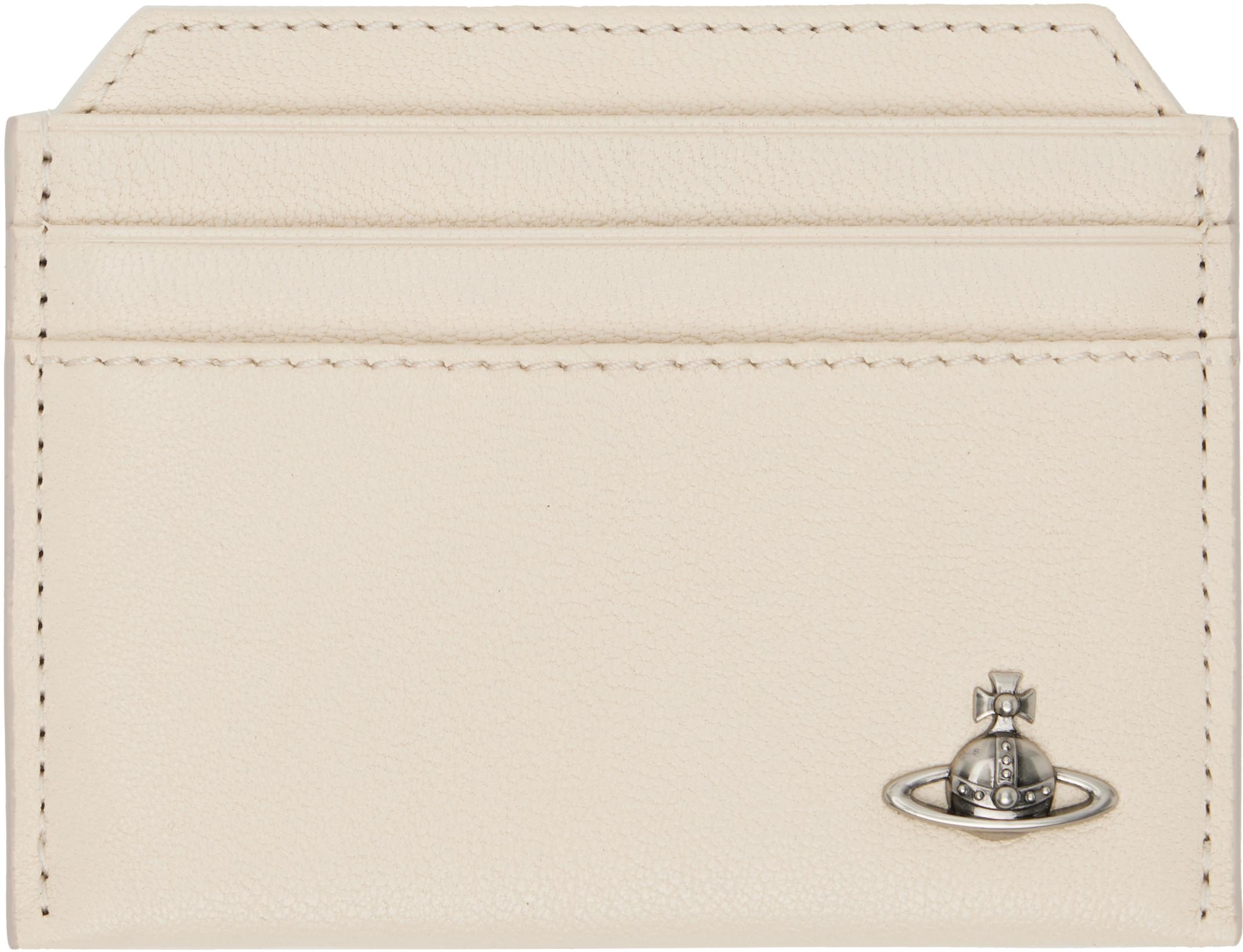Off-White Slim Card Holder by VIVIENNE WESTWOOD