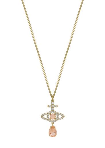 Olympia pavé drop pendant necklace by VIVIENNE WESTWOOD