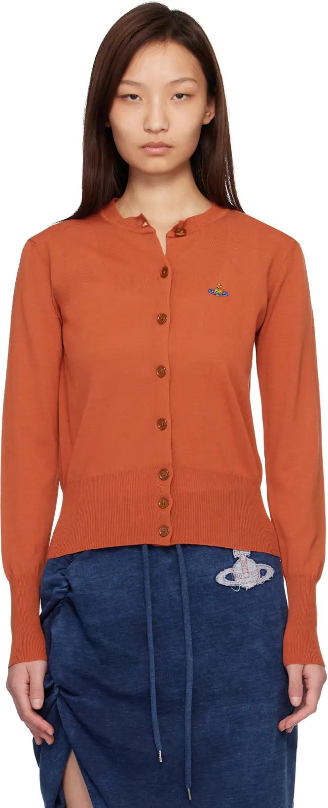 Orange Bea Cardigan by VIVIENNE WESTWOOD