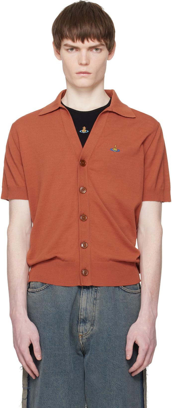 Orange Polo Cardigan by VIVIENNE WESTWOOD