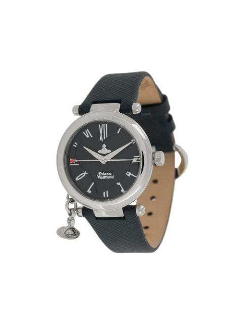 Orb Heart charm 36mm watch by VIVIENNE WESTWOOD
