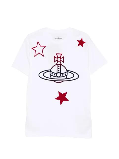 Orb and Stars Classic cotton T-shirt by VIVIENNE WESTWOOD