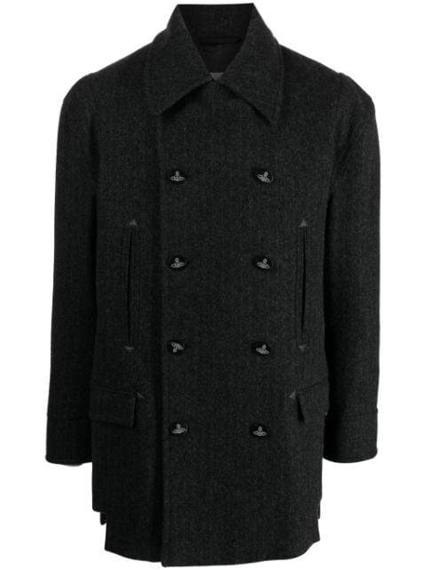 Orb-button double-breasted peacoat by VIVIENNE WESTWOOD