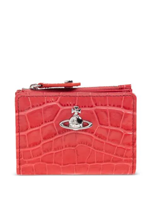 Orb croc-effect wallet by VIVIENNE WESTWOOD