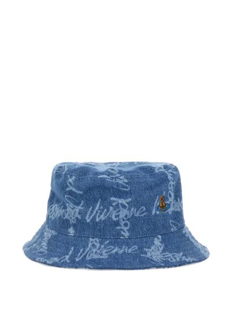 Orb-embroidered bucket hat by VIVIENNE WESTWOOD
