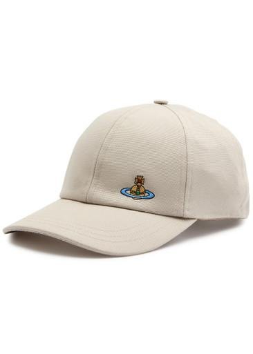 Orb-embroidered canvas cap by VIVIENNE WESTWOOD
