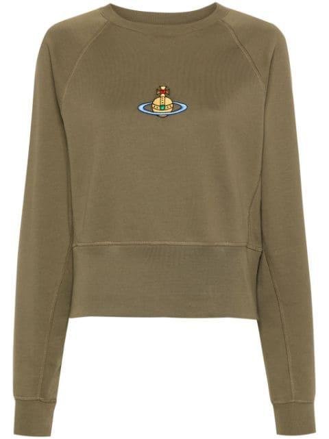 Orb-embroidered cotton sweatshirt by VIVIENNE WESTWOOD