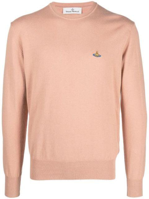 Orb-embroidered crew-neck jumper by VIVIENNE WESTWOOD