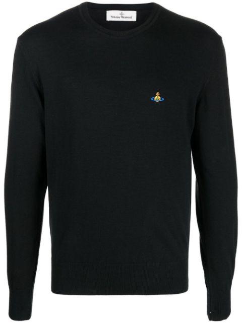 Orb-embroidered fine-knit jumper by VIVIENNE WESTWOOD