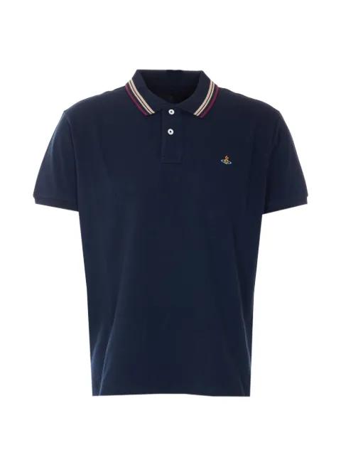 Orb-embroidered polo shirt by VIVIENNE WESTWOOD