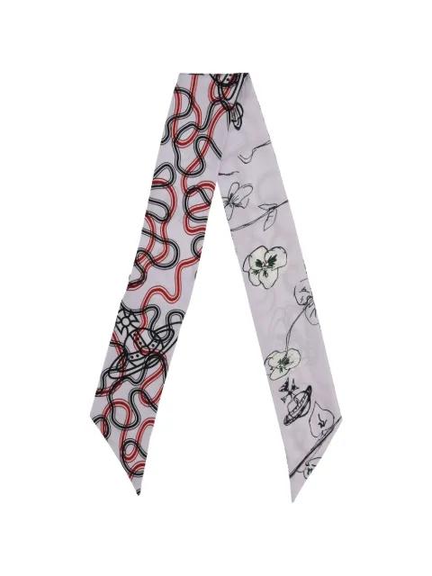 Orb floral-print scarf by VIVIENNE WESTWOOD