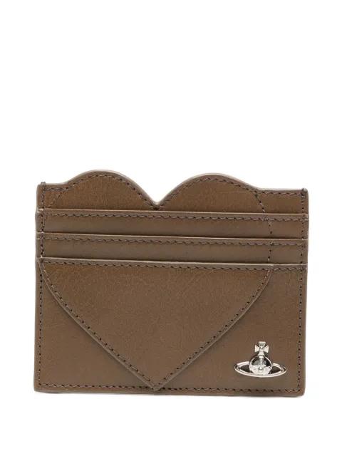 Orb heart-patch card holder by VIVIENNE WESTWOOD