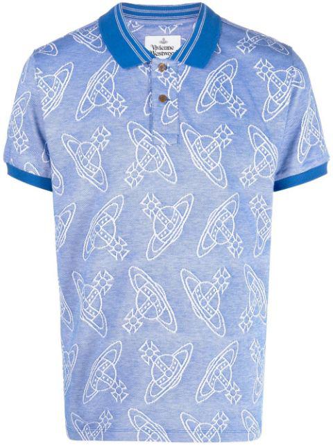 Orb logo-print polo shirt by VIVIENNE WESTWOOD