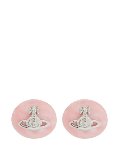 Orb-plaque stud earrings by VIVIENNE WESTWOOD