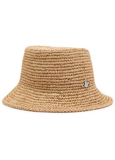 Orb raffia bucket hat by VIVIENNE WESTWOOD