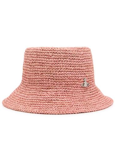 Orb raffia bucket hat by VIVIENNE WESTWOOD