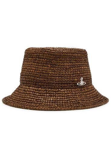 Orb raffia bucket hat by VIVIENNE WESTWOOD
