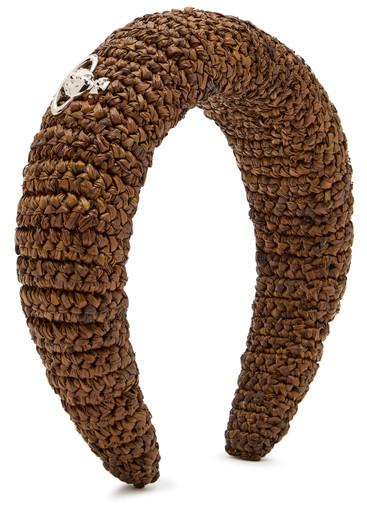Orb raffia headband by VIVIENNE WESTWOOD