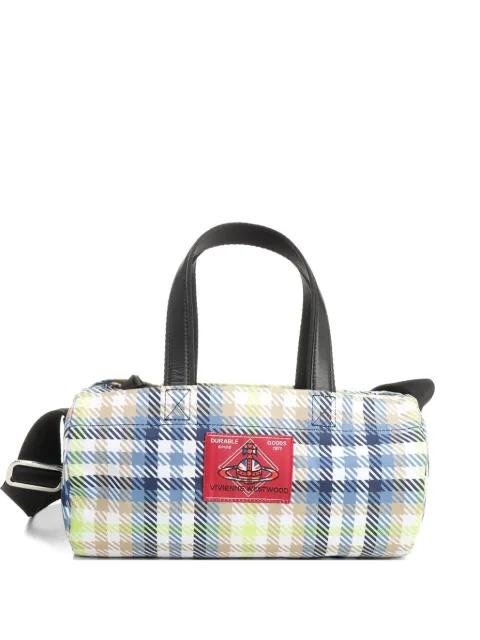 Paul Cylinder tartan crossbody bag by VIVIENNE WESTWOOD