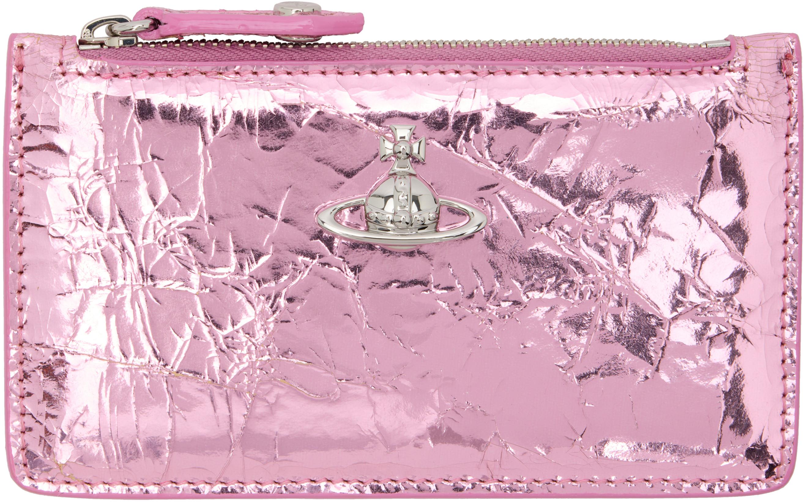 Pink Slim LG Card Holder by VIVIENNE WESTWOOD Pink Slim LG Card Holder by VIVIENNE WESTWOOD
