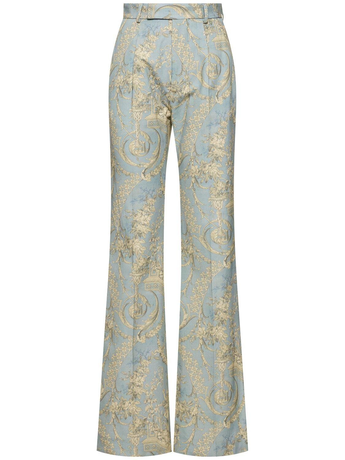 Ray Cotton Jacquard Flared Pants by VIVIENNE WESTWOOD