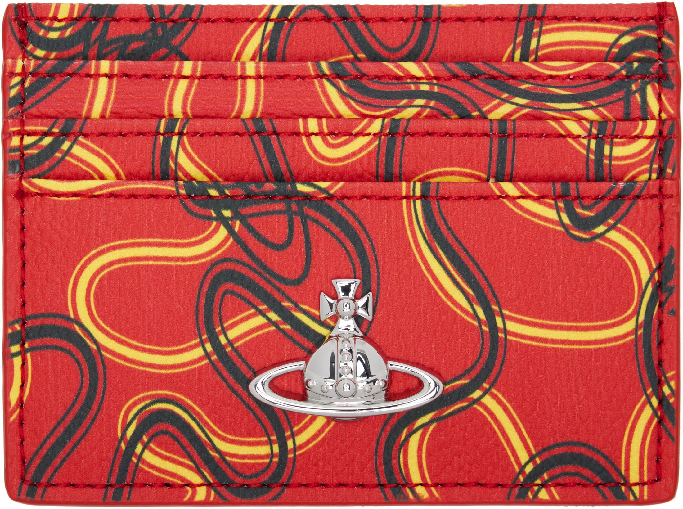 Red Flat Card Holder by VIVIENNE WESTWOOD