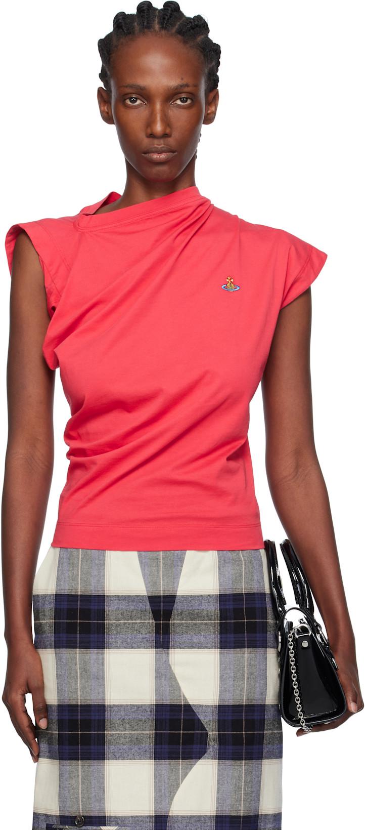 Red Hebo T-shirt by VIVIENNE WESTWOOD