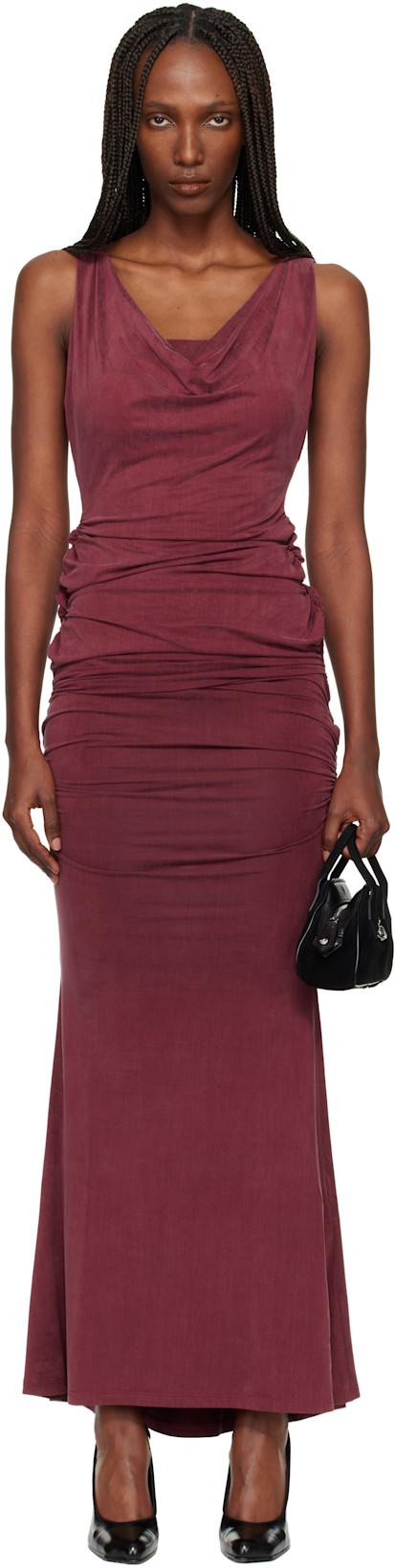 Red Liz Jersey Maxi Dress by VIVIENNE WESTWOOD