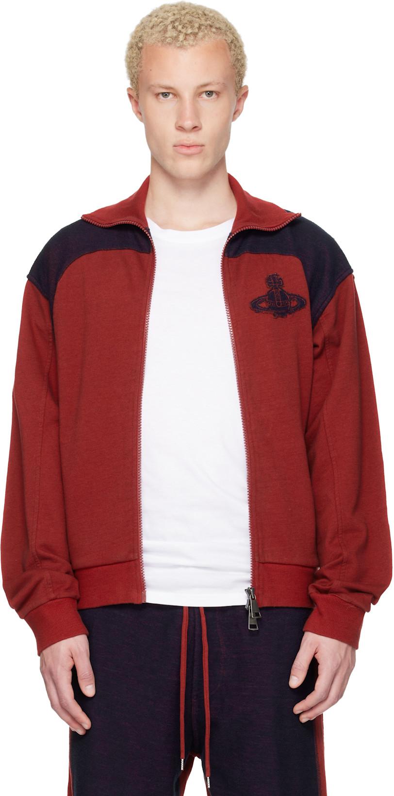 Red & Navy Alien Track Jacket by VIVIENNE WESTWOOD