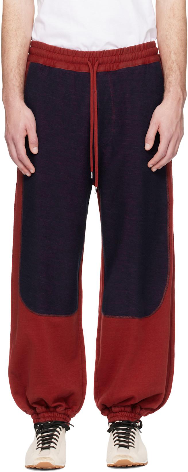 Red & Navy Ibiza Sweatpants by VIVIENNE WESTWOOD