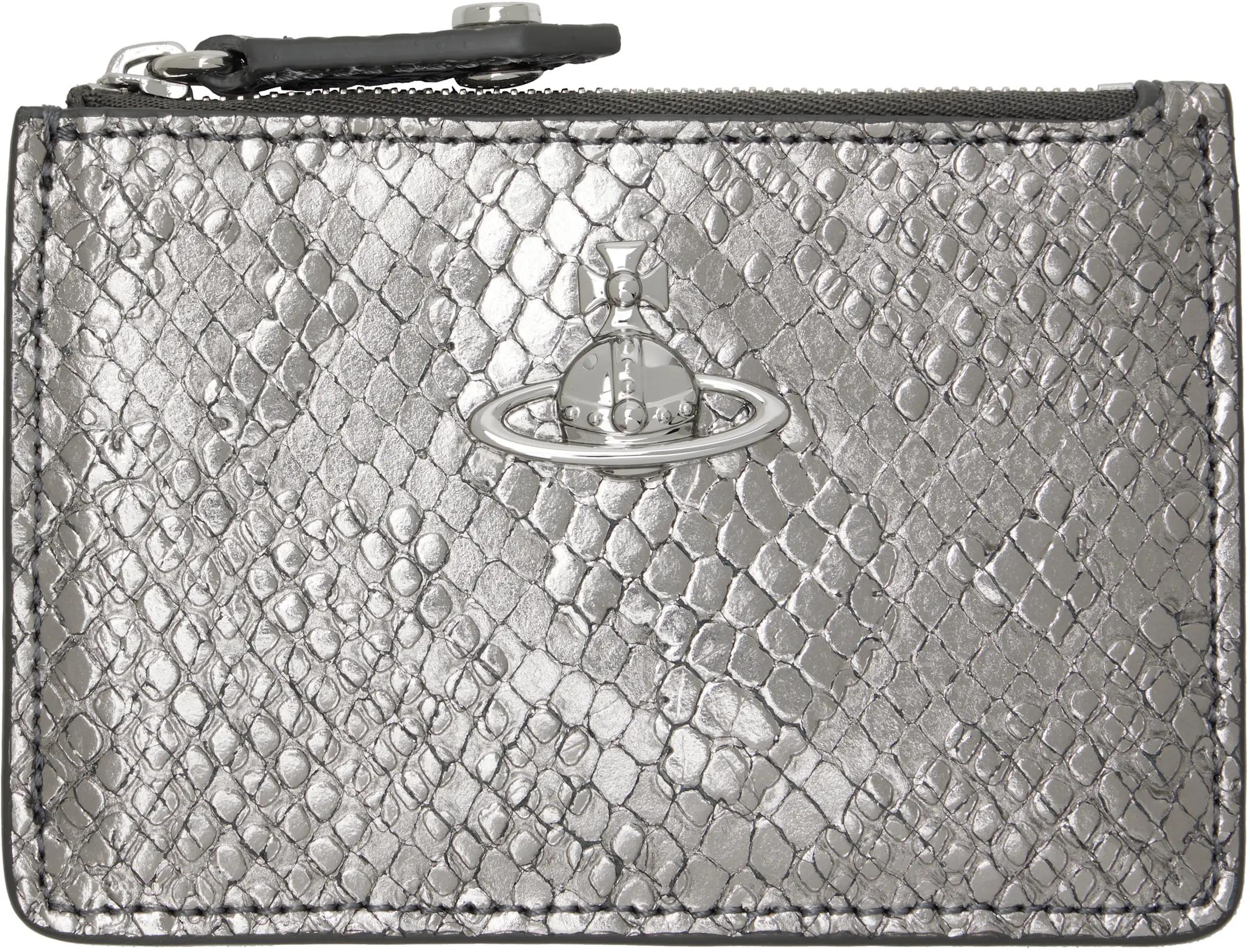 Silver Slim LG Card Holder by VIVIENNE WESTWOOD