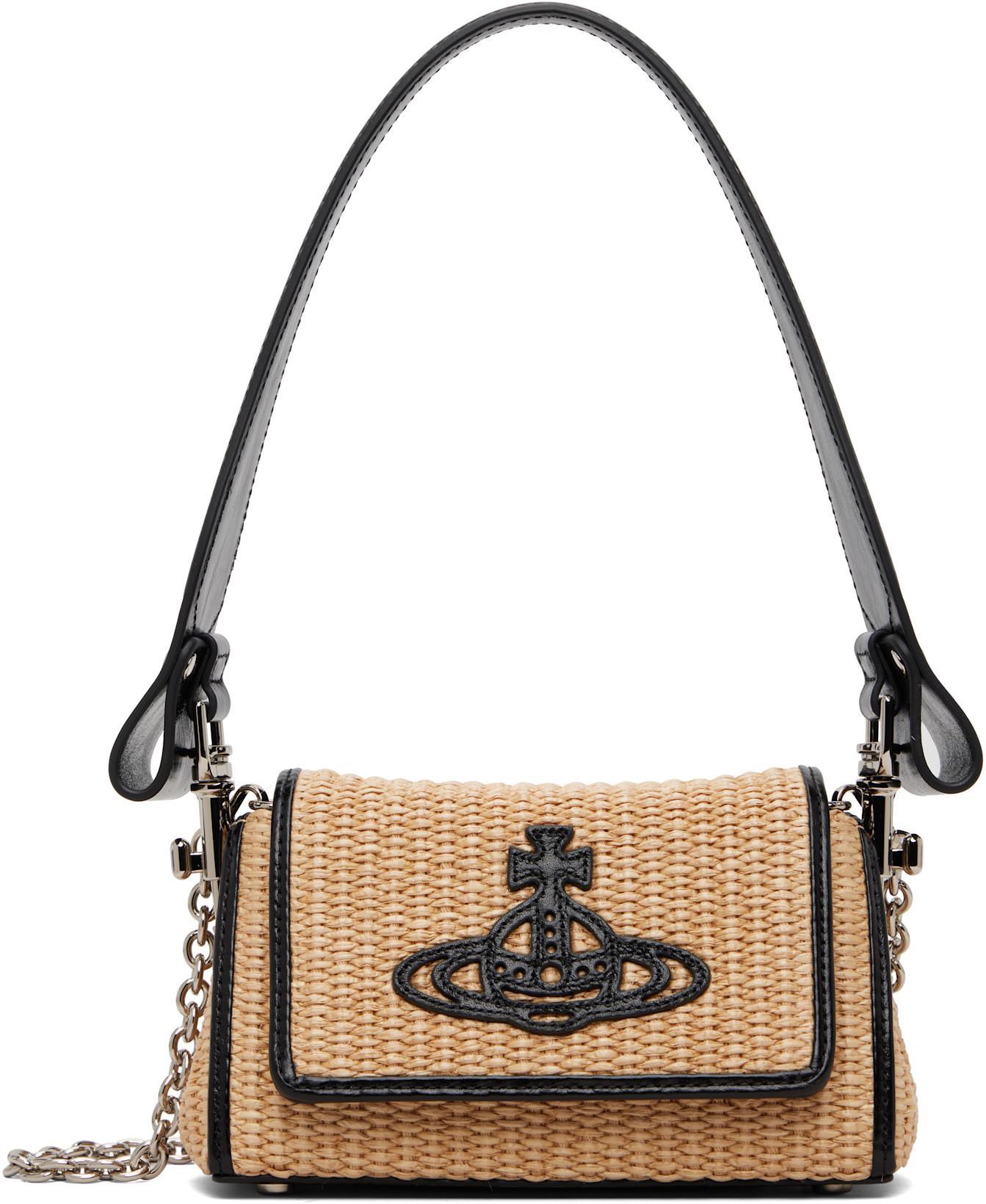 Tan Small Hazel Bag by VIVIENNE WESTWOOD