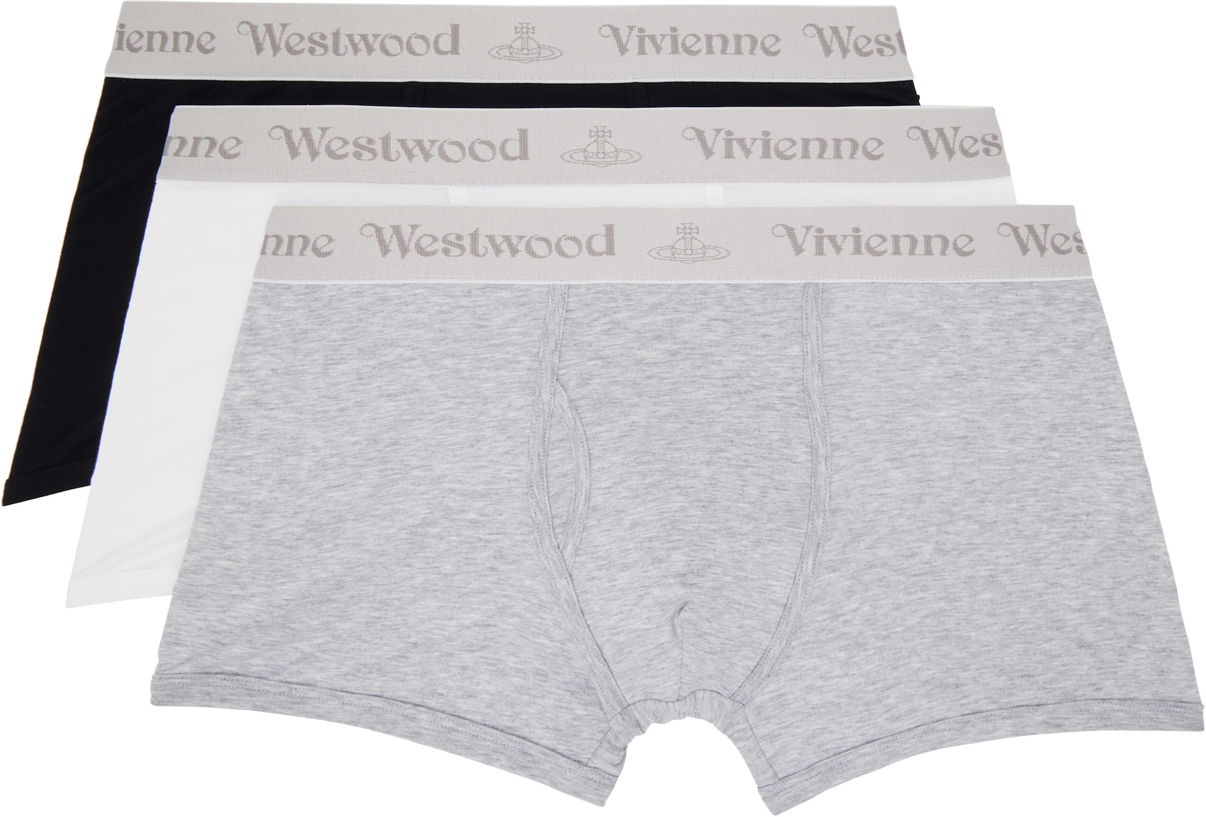 Three-Pack Multicolor Band Boxers by VIVIENNE WESTWOOD