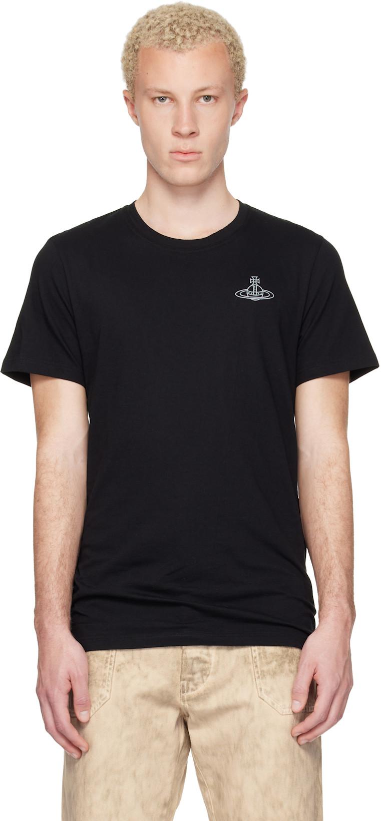 Two-Pack Black Cotton Jersey T-shirts by VIVIENNE WESTWOOD