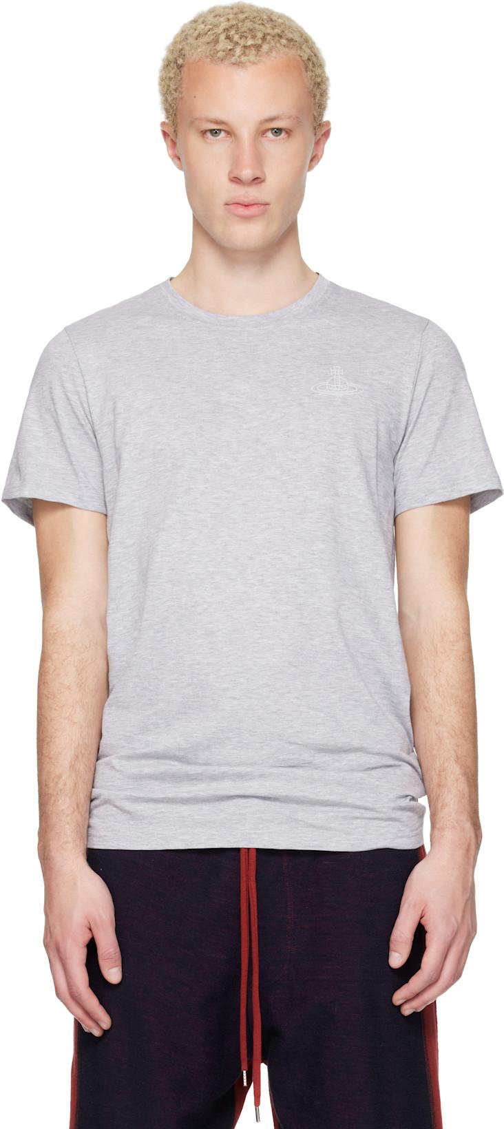 Two-Pack Gray Cotton Jersey T-shirts by VIVIENNE WESTWOOD