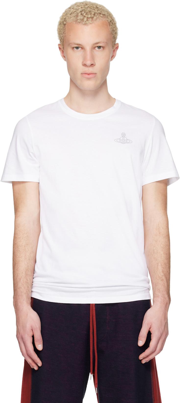 Two-Pack White Cotton Jersey T-shirts by VIVIENNE WESTWOOD