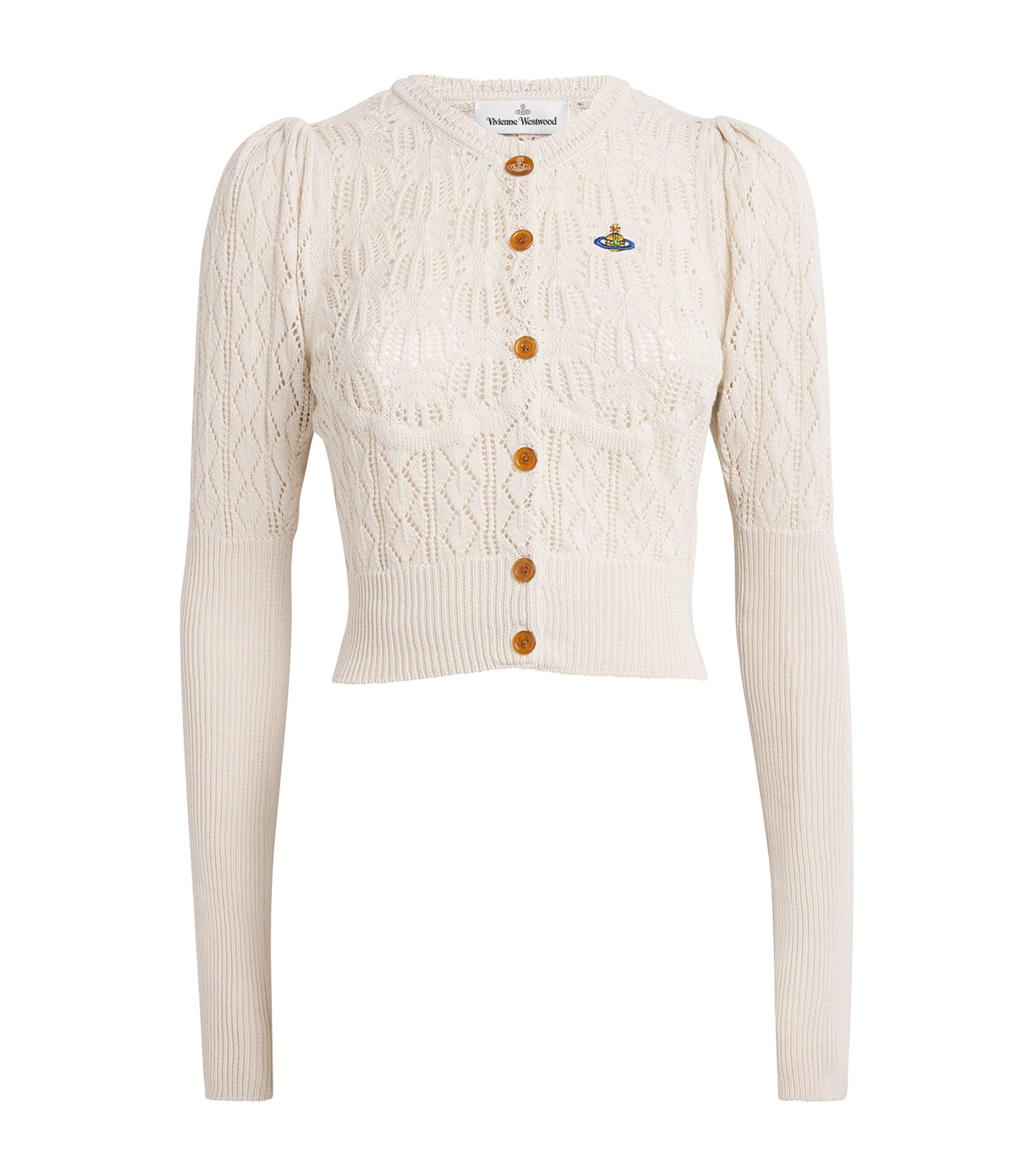 Vivienne Westwood Cotton Crochet Orb Cardigan by VIVIENNE WESTWOOD