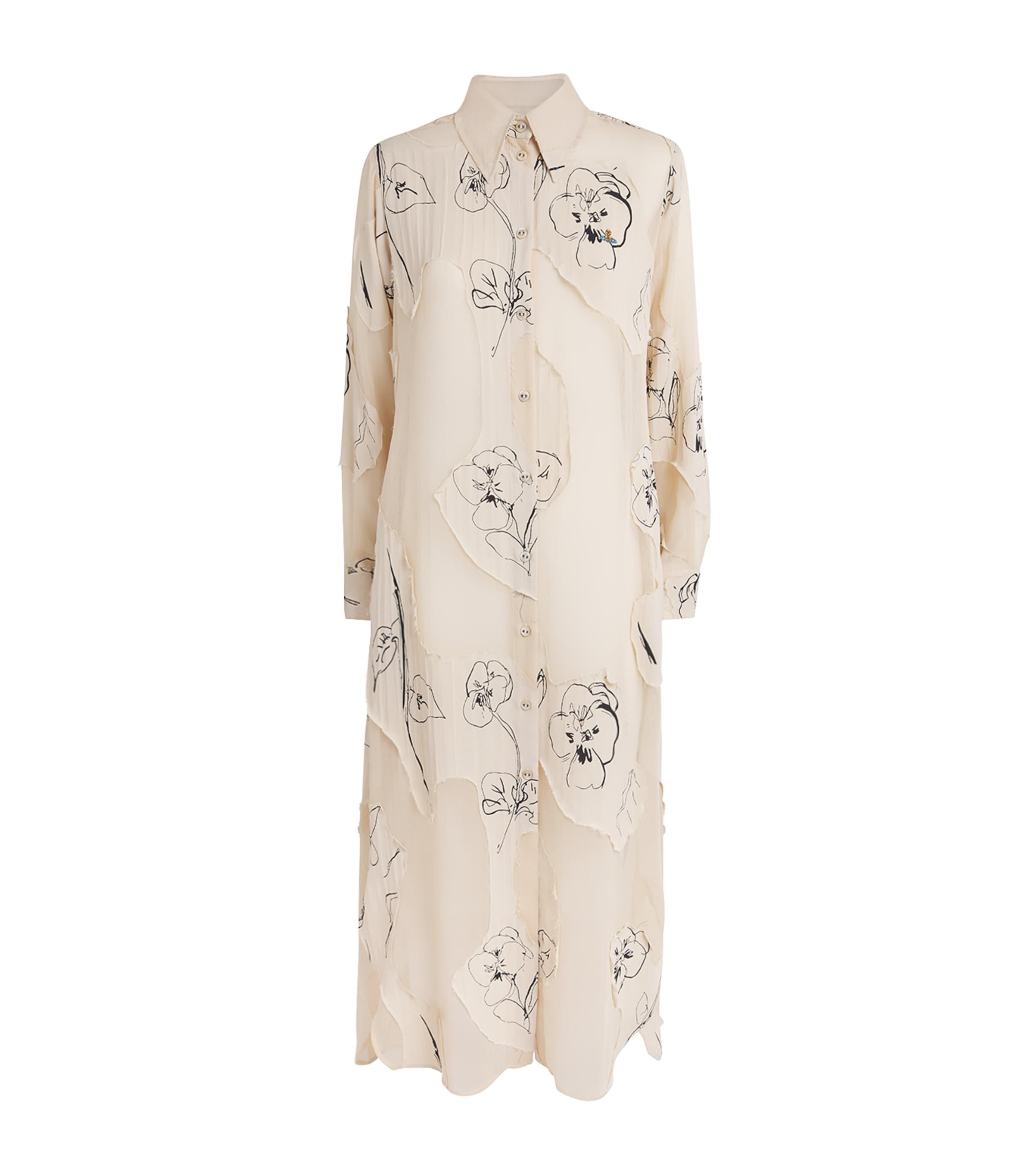 Vivienne Westwood Floral Maxi Shirt Dress by VIVIENNE WESTWOOD