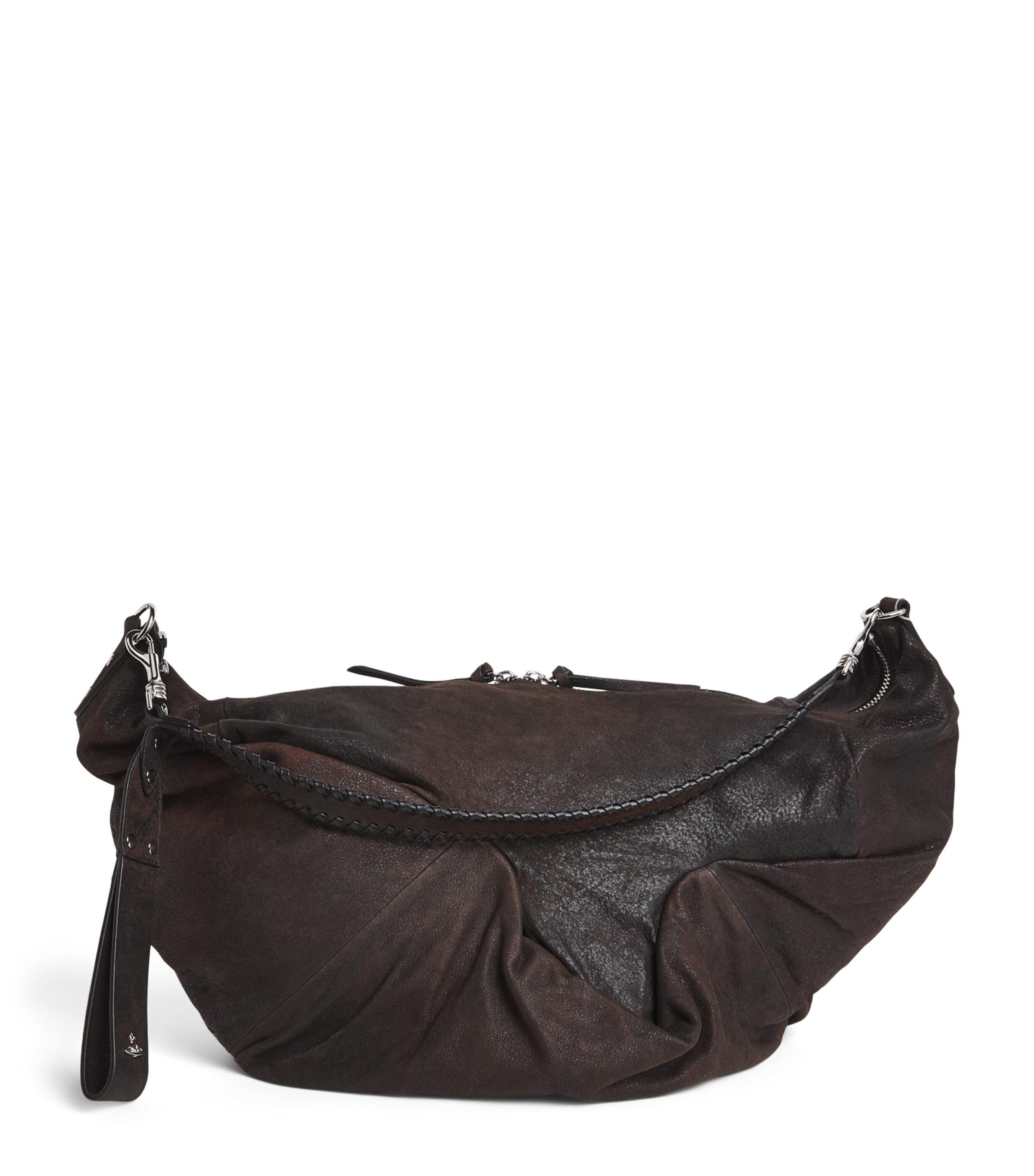 Vivienne Westwood Large Leather Agnes Cross-Body Bag by VIVIENNE WESTWOOD