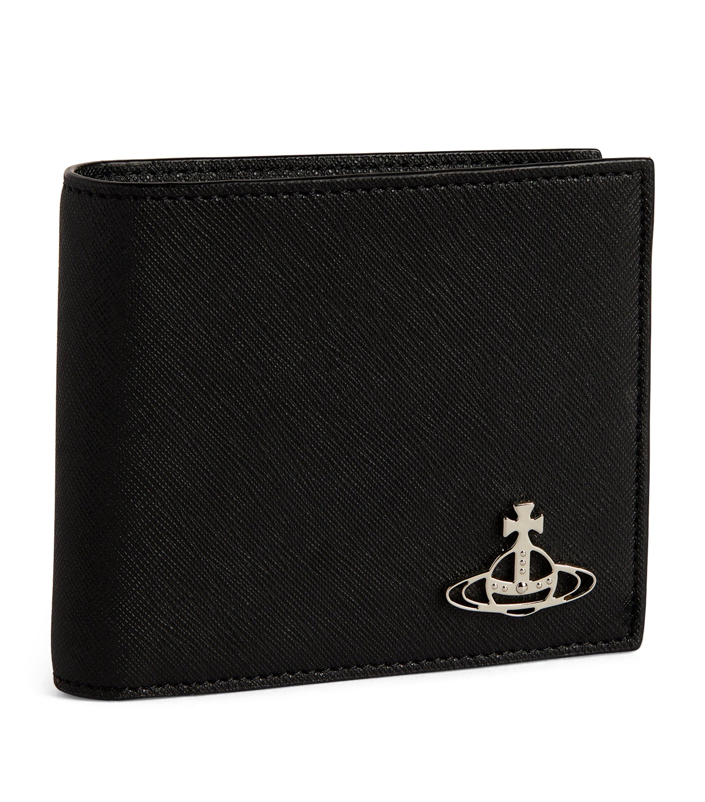 Vivienne Westwood Leather Orb Bifold Wallet by VIVIENNE WESTWOOD