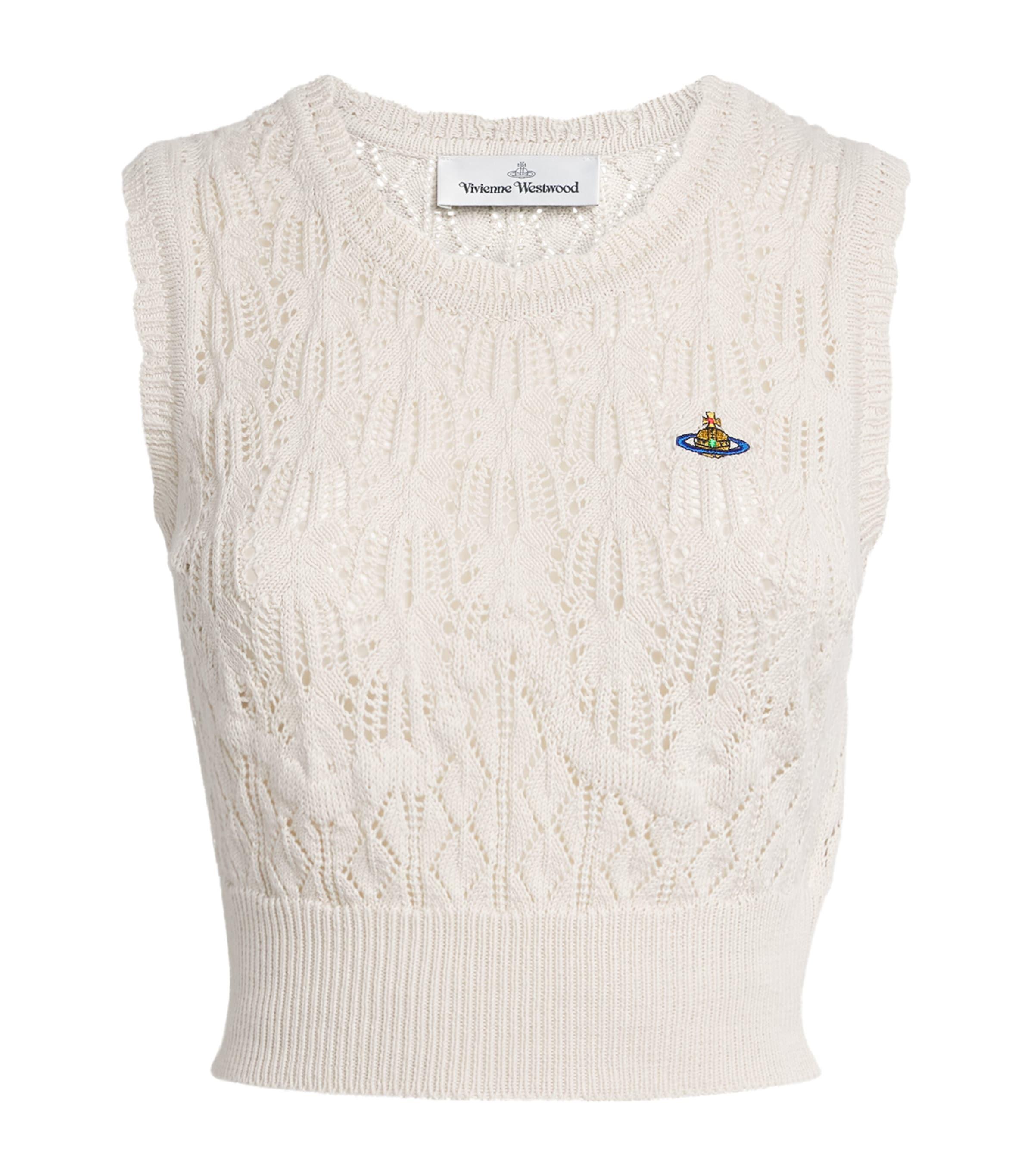 Vivienne Westwood Organic Cotton Crochet Ella Top by VIVIENNE WESTWOOD