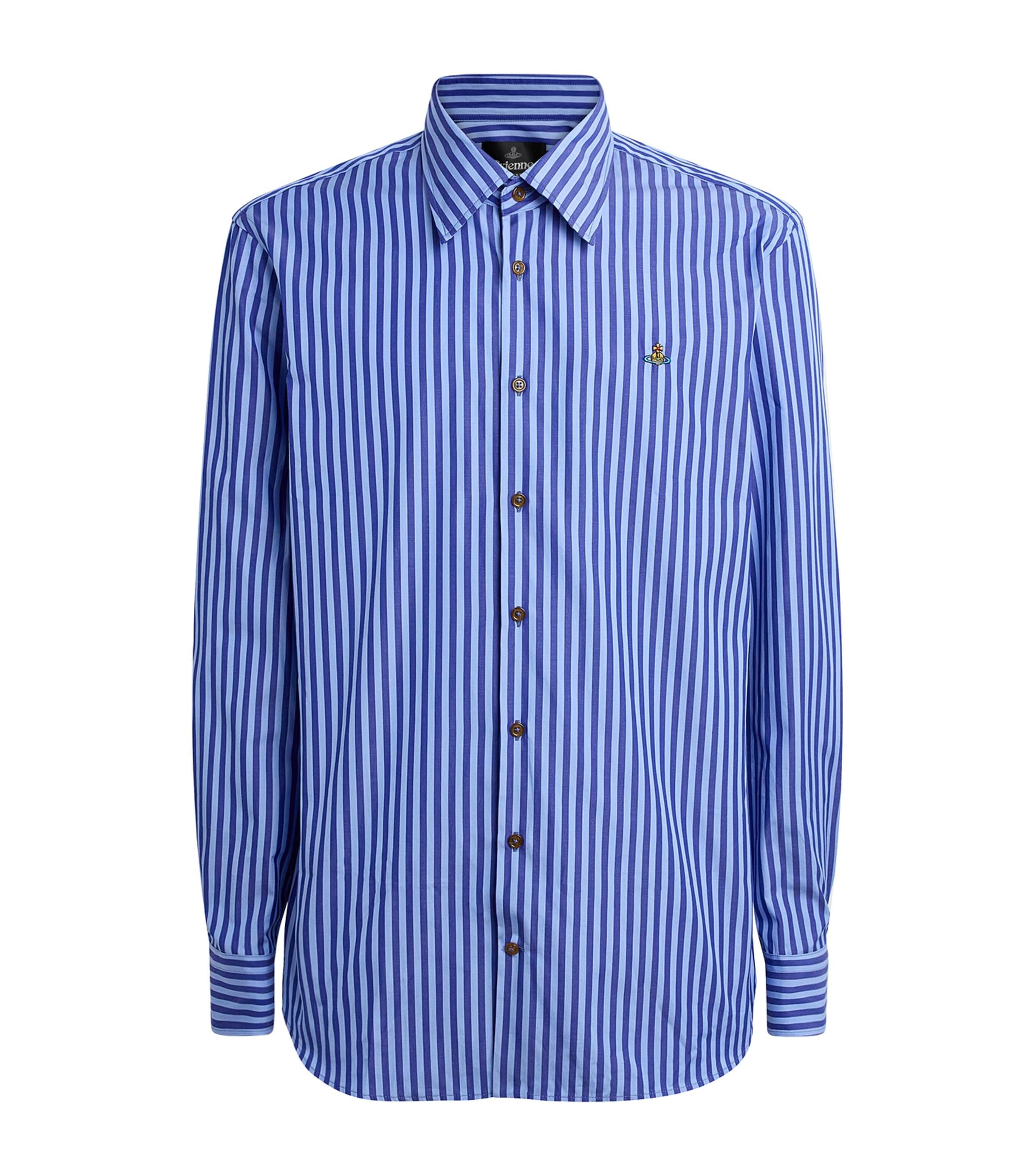 Vivienne Westwood Organic Cotton Stripe Ghost Shirt by VIVIENNE WESTWOOD