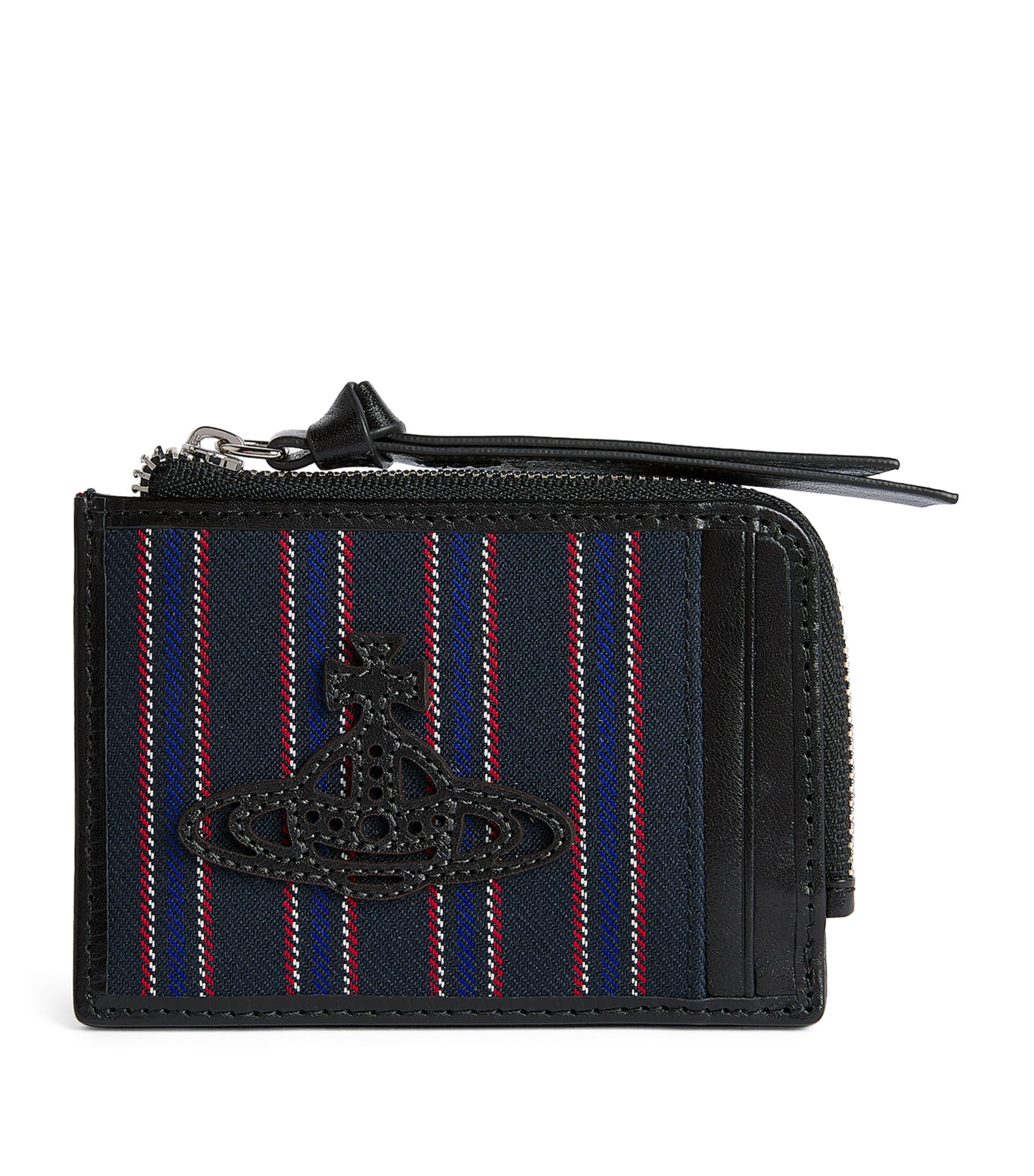 Vivienne Westwood Stripe Zip Card Holder by VIVIENNE WESTWOOD
