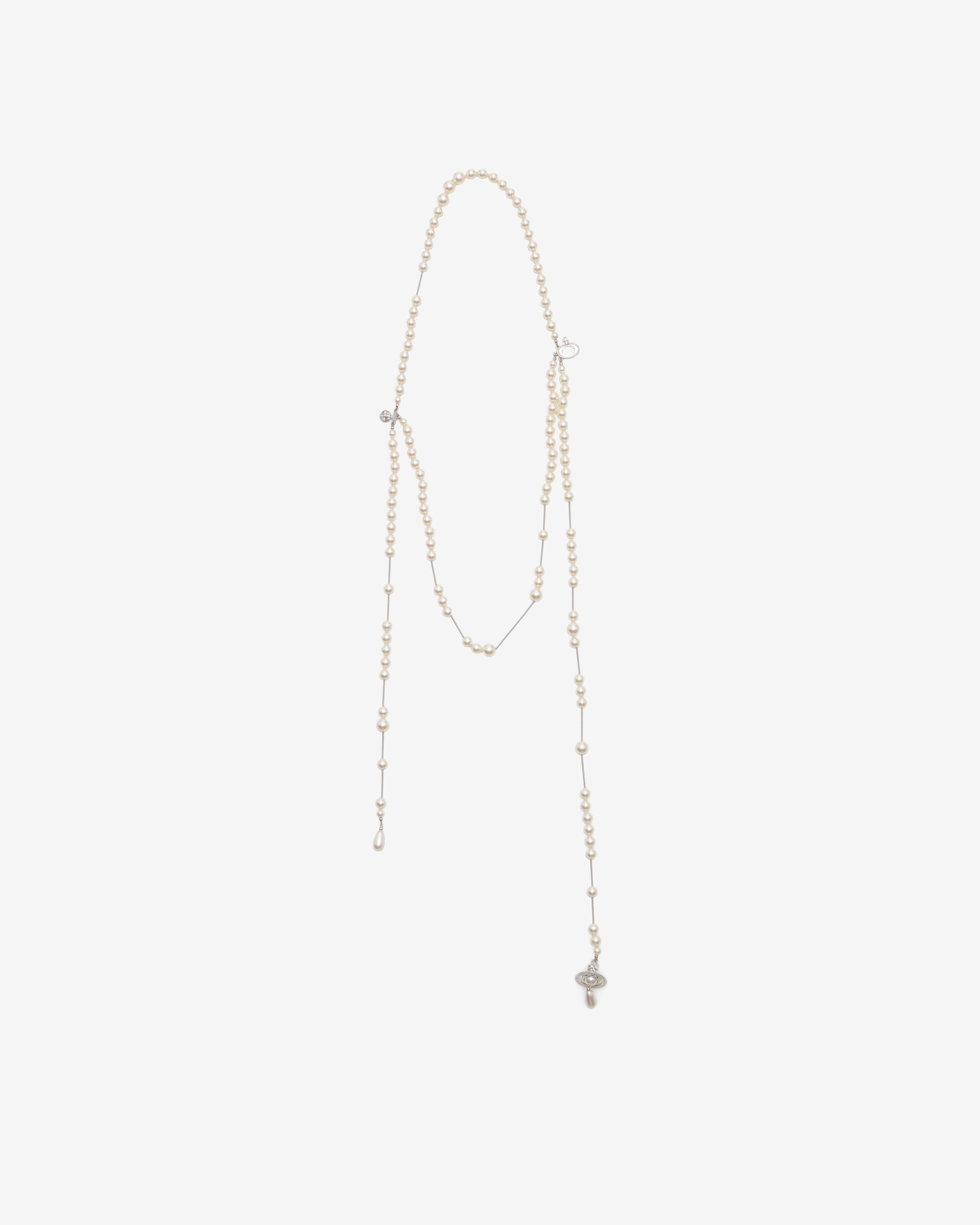 Vivienne Westwood - Women's Broken Pearl Necklace - (Platinum) by VIVIENNE WESTWOOD