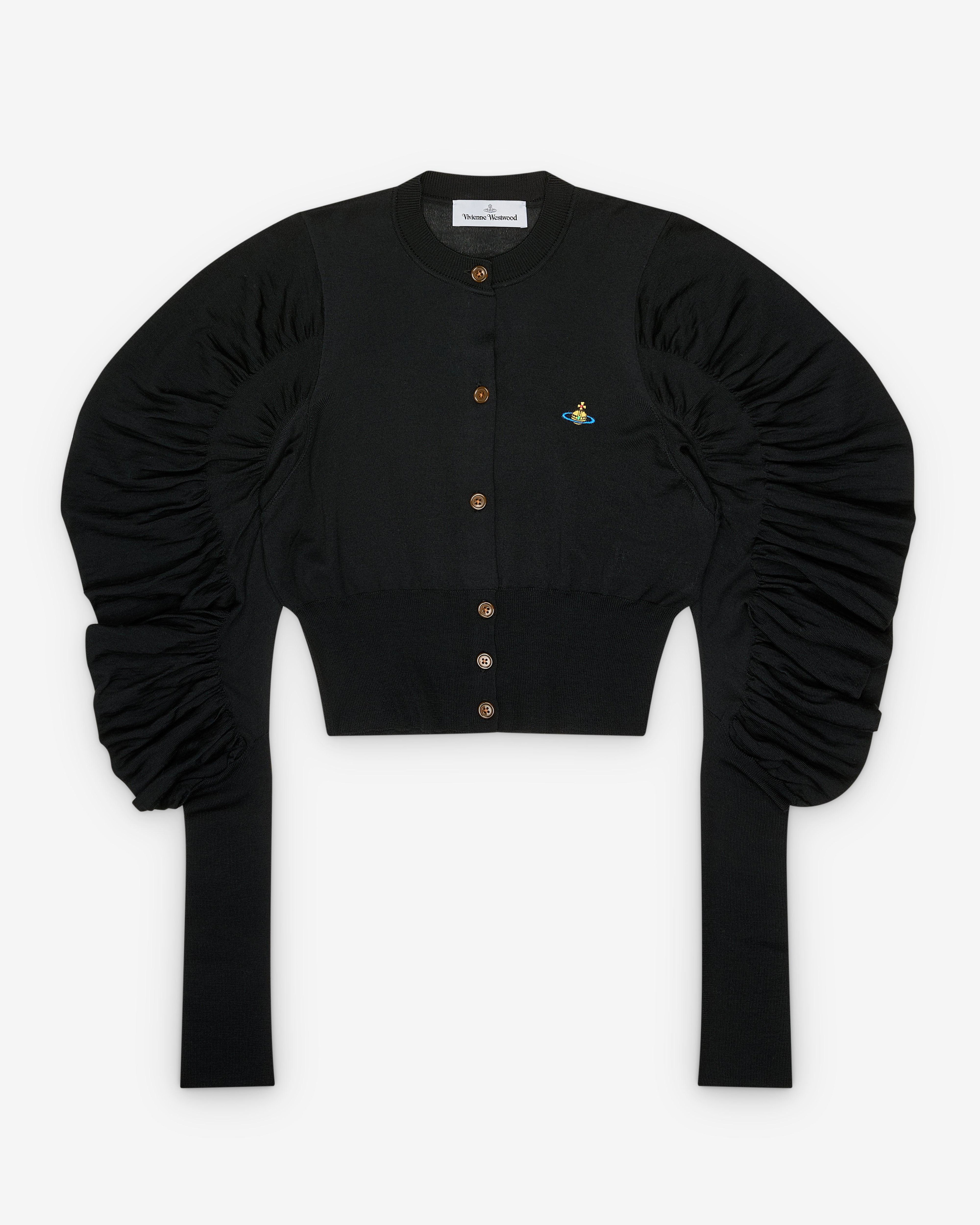 Vivienne Westwood - Women's Eli Cropped Cardigan - (Black) by VIVIENNE WESTWOOD