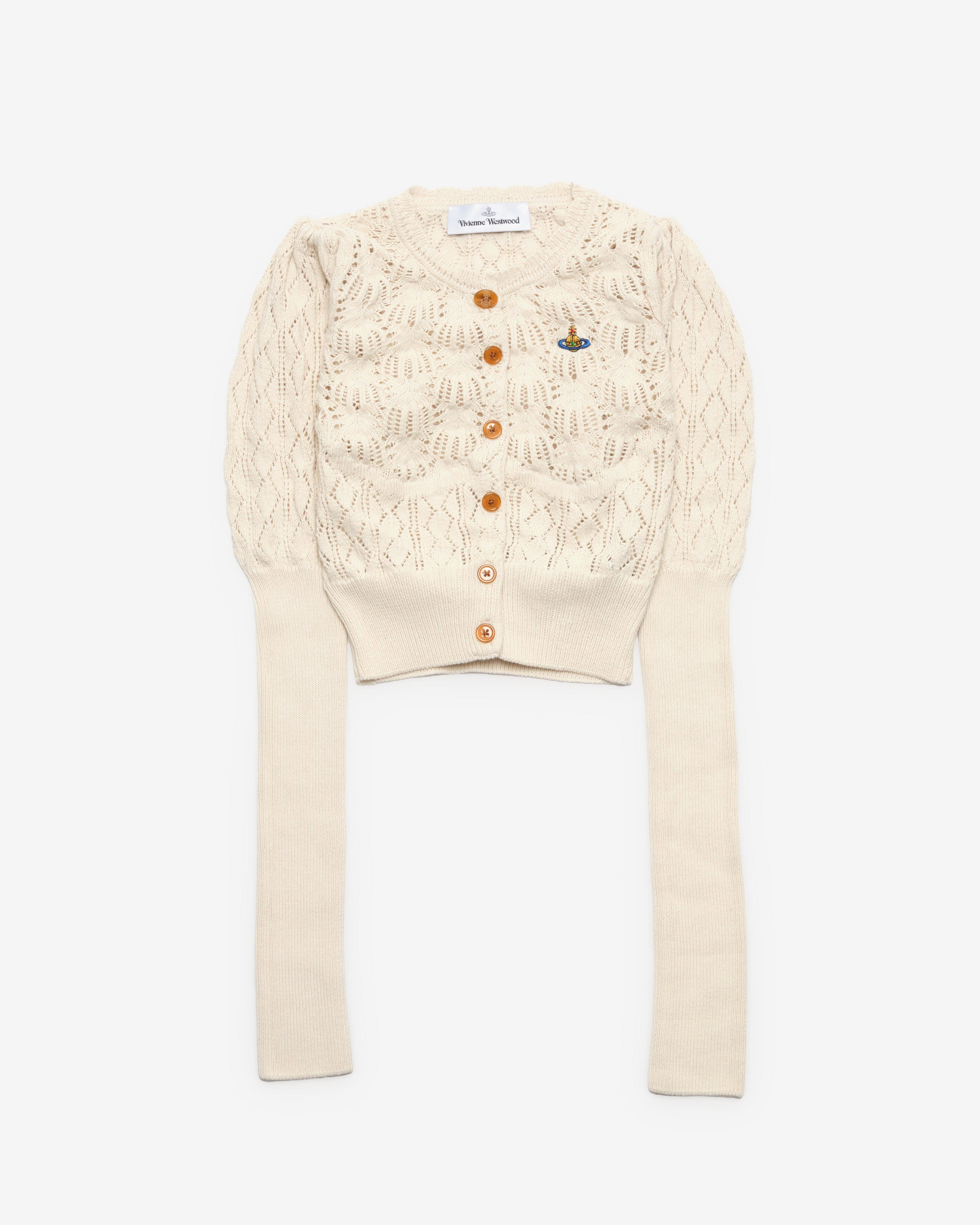 Vivienne Westwood - Women's Ella Cardigan - (Cream) by VIVIENNE WESTWOOD
